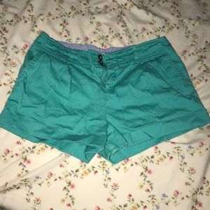 Green shorts
